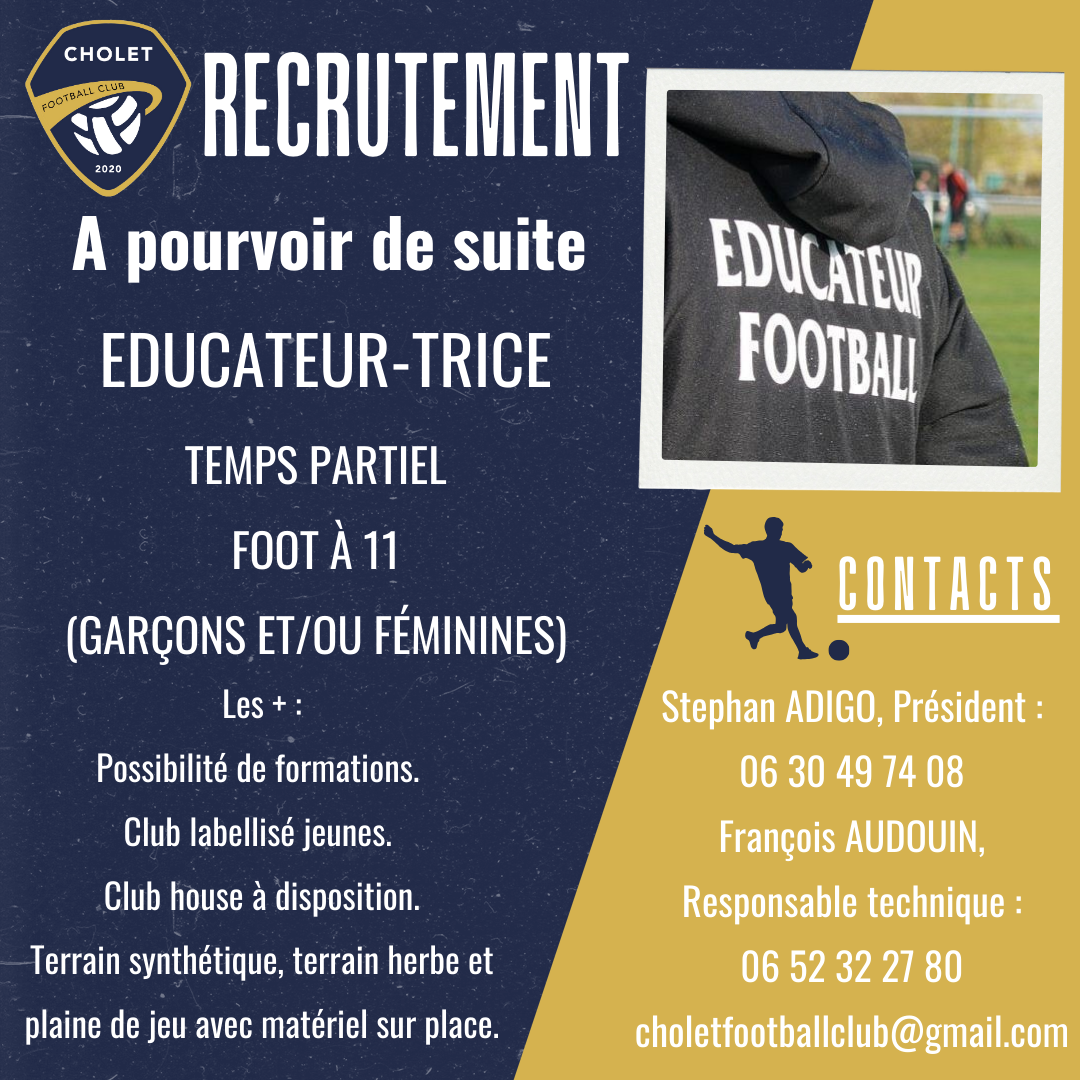 RECRUTEMENT ÉDUCATEUR-TRICE